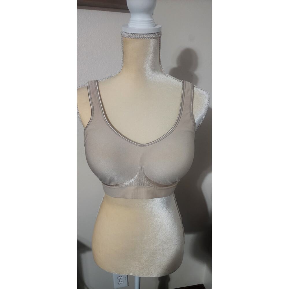 Bali beige Wireless bra Full Coverage Wide Strap Hook & Eye Back Closure